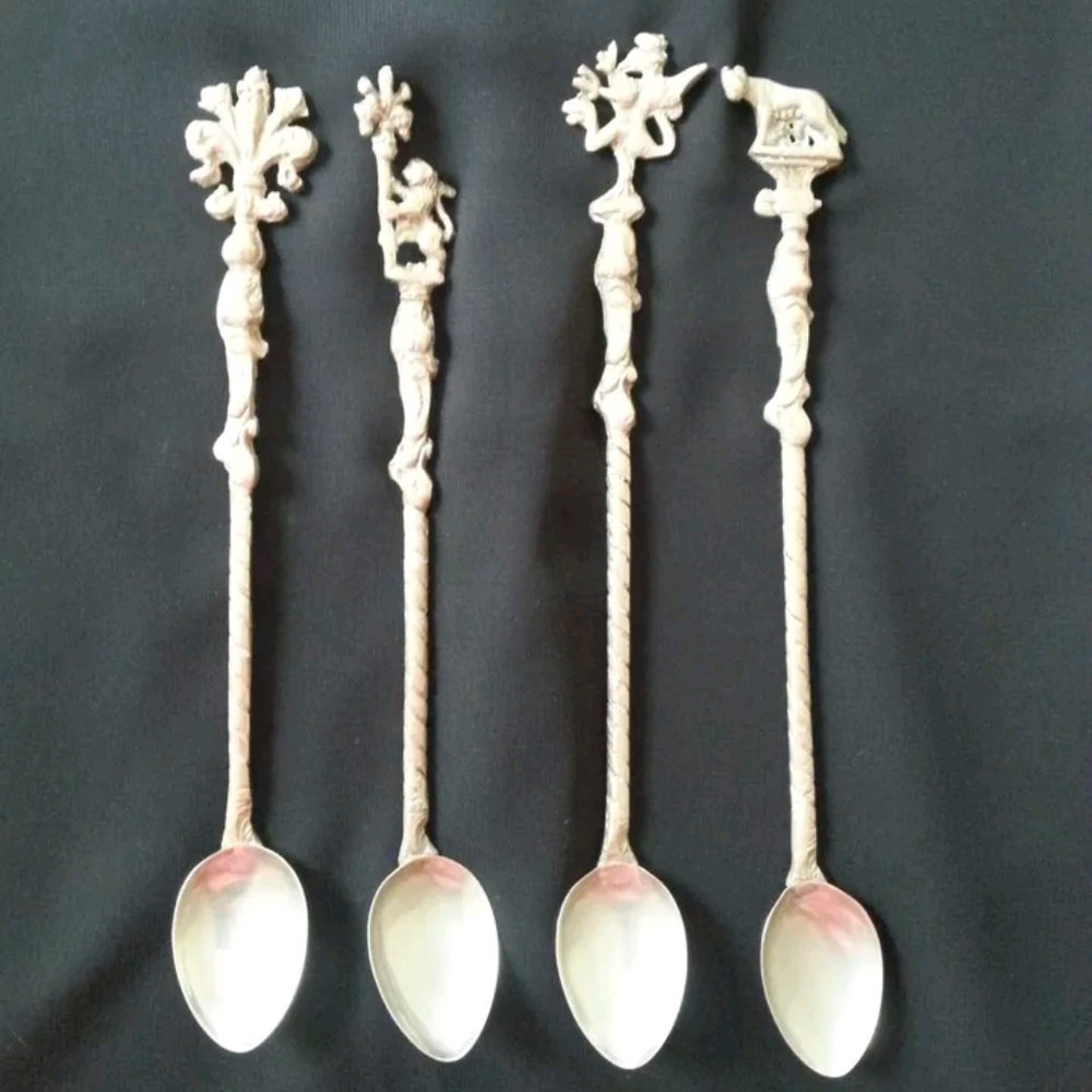 4 antique spoons by Montagnani Italy